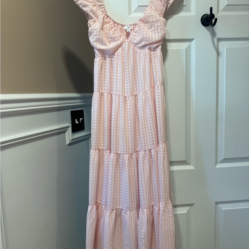 Le Lis Blush Checkered Dress